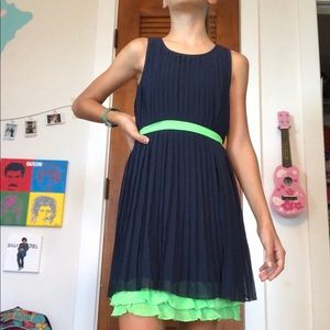 💫Cute Navy Colored Ruffled Dress💫